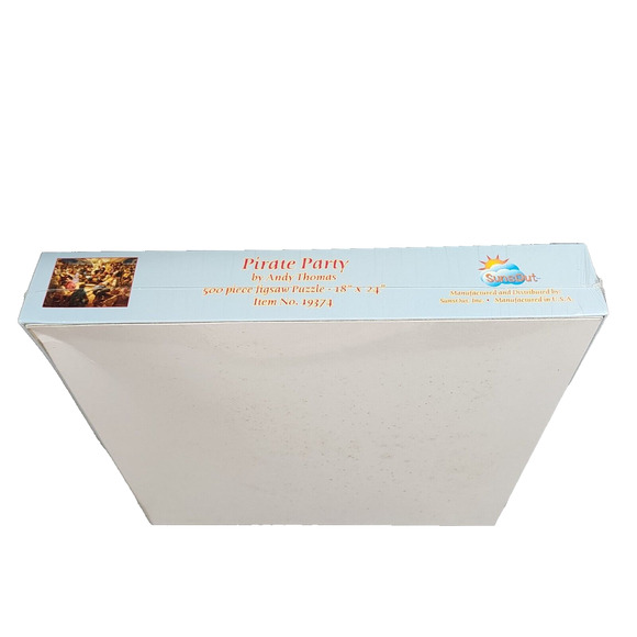 SunsOut PIRATE PARTY #19374 500 Pieces Jigsaw Puzzle By Andy Thomas 18"x24' - Picture 6 of 7